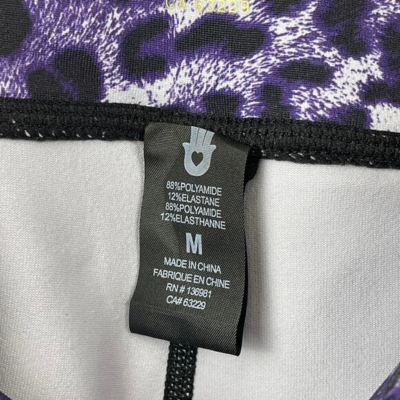 Spiritual Gangster Purple Leopard Print Essential High Waist Leggings NWT Size M - Picture 8 of 10